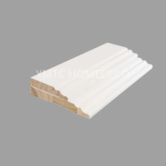 Wholesale Price China White Primer Baseboard MDF Wood Trim 