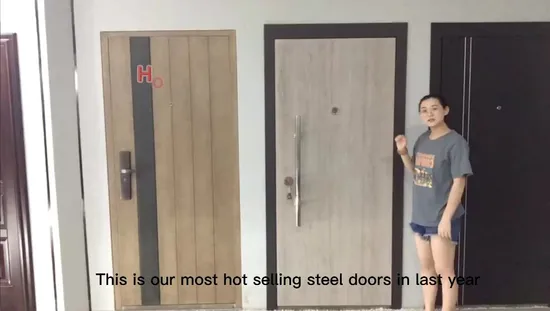 Modern Style Apartment Interior Glass Wooden Door 