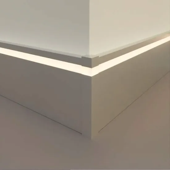 Aluminium Alloy Baseboard Wall Flooring LED Skirting Board Aluminum LED 