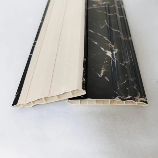 90mm Width Modern Marble Baseboard Cover PVC Floor Wall Skirting Tile 