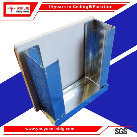 Galvanized Drywall Metal Window Wall Framing/Partition Steel Framing/Light Steel Ceiling Door Hanger Frame Price for Steel Framing Decoration 