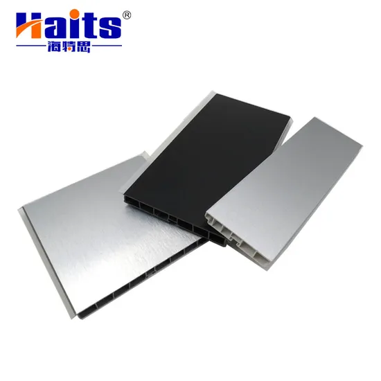 ODM Customized 4000mm Haits Guangdong PVC Board Floor Soft T Moulding Baseboard Skirting 