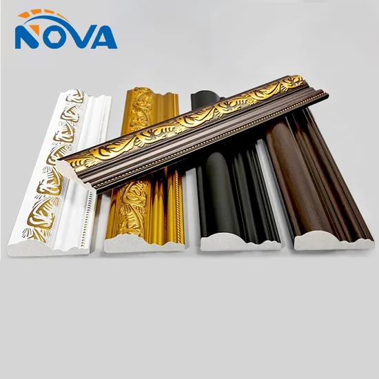 OEM Customizable Factory Polystyrene PS Model Base Board Skirting Frame Line LED White Board House 