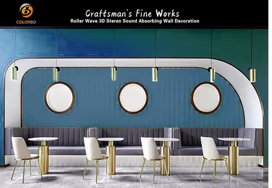 Durable 3D Wall Coverings Made from Polyester Fiber 