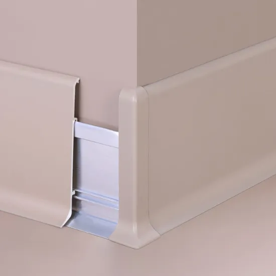 China Factory Wholesale 50*12mm Durable Aluminum Alloy Skirting Board Floor Baseboards 